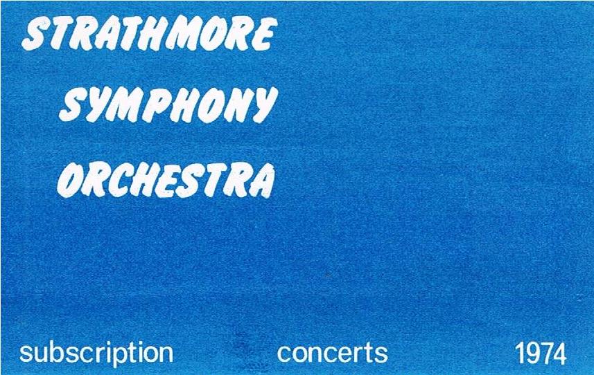 Orchestra Subscription Form 1974