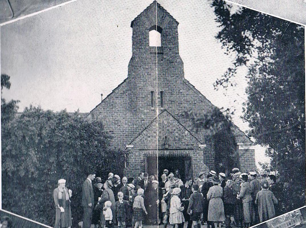 Church Service in Community Hall - 1958